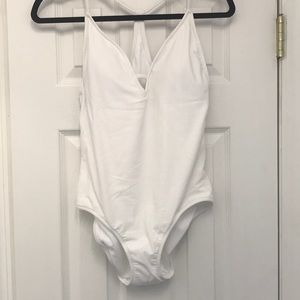 STRAPPY CUT-OUT RACERBACK ONE-PIECE SWIMSUIT